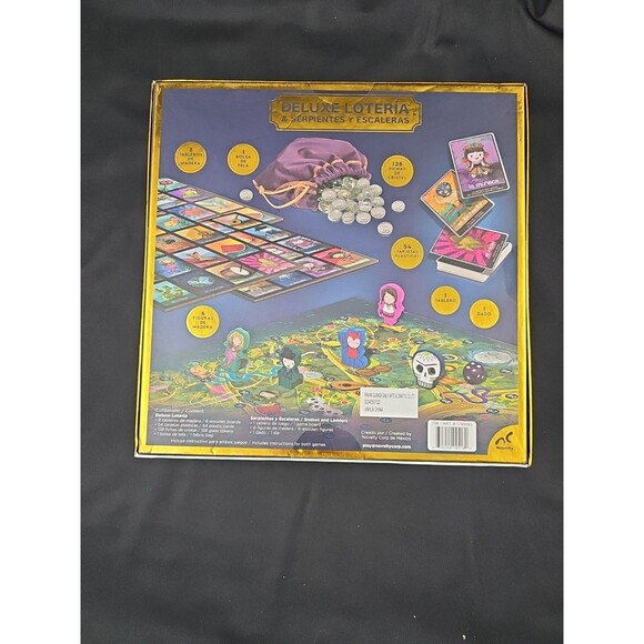 Deluxe Loteria & Serpientes Y Escaleras Traditional Mexican Board Game NEW - Picture 2 of 5